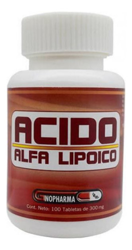 Acido Alfa Lipoioco 100 Tab Gnopharma Sabor Sin Sabor