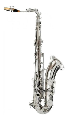 Saxofón Tenor Silvertone Slsx026 Niquelado Con Estuche Full 