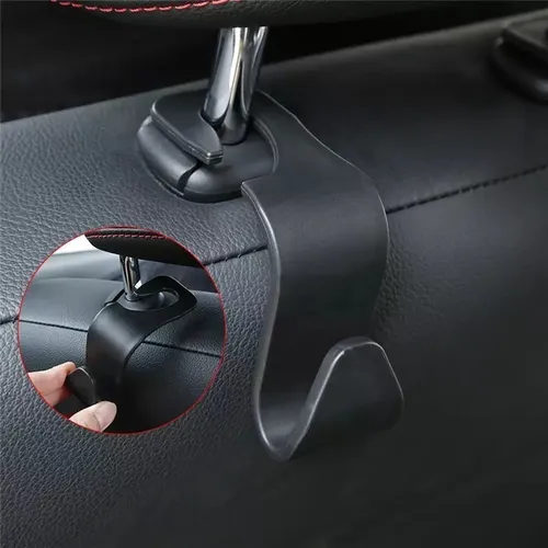  2 Soportes Gancho Para Colgar Objetos Asiento Trasero Auto 
