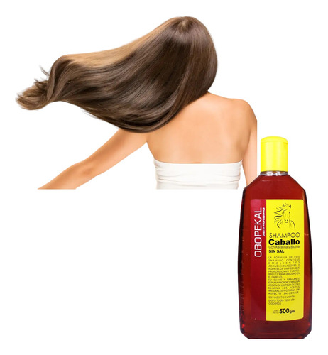 Shampoo Obopekal Caballo Con Keratina Y Biotina 500 Ml