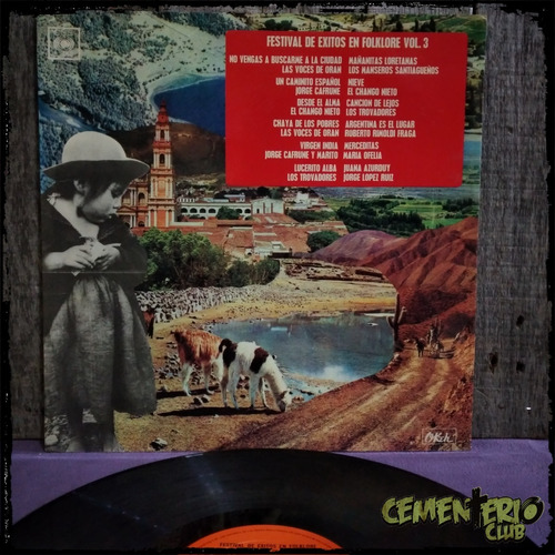 Festival De Exitos En Folklore  Vol 3 - Arg - Vinilo / Lp