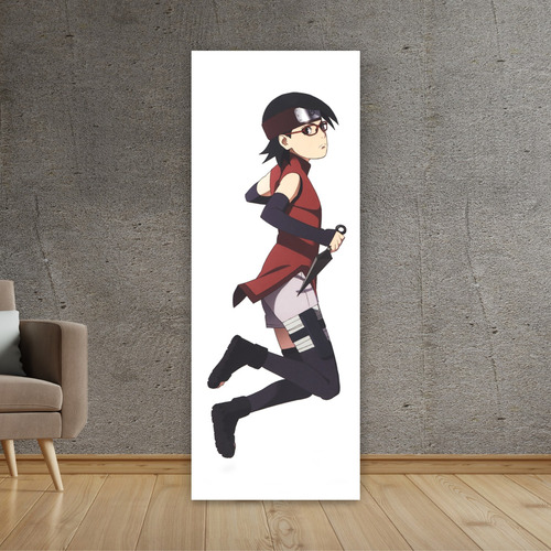 Cuadro Grande 30x80 Cm Boruto Sarada Uchiha Animeras