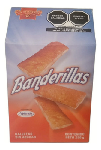 Galleta Banderilla Alta En Fibra Sin Azúcar 1 Pza De 250gr