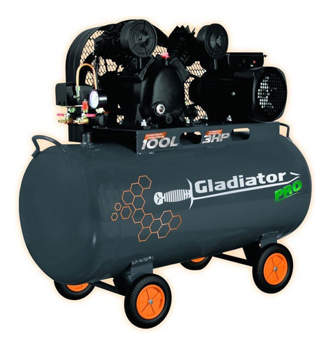 Compresor Gladiator Pro 100l 3hp Ce810 Monofasico