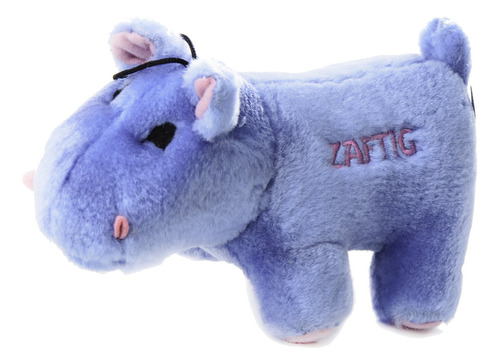 Chewish Treat Zaftig Hippo Squeaker - Juguete De Peluche Par