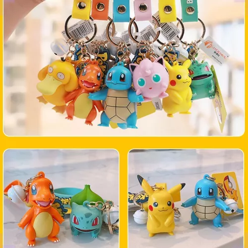 Conjunto de Mini Figuras - Pokémon - Chikorita e Pikachu - Sunny