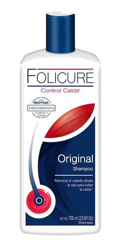 Shampoo Folicuré Original Control Caída 700 Ml
