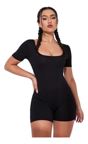 Palazzo Sexy Mangas Cortas Jumpsuit Enterizo Bodysuit 291