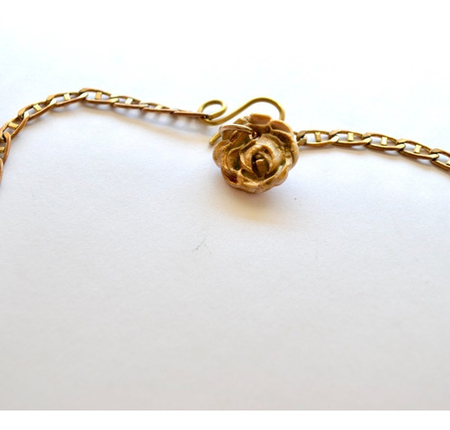 Imagen 8 de 10 de Collar De Flores Con Piedra Natural Amazonita, Bronce, Cod1
