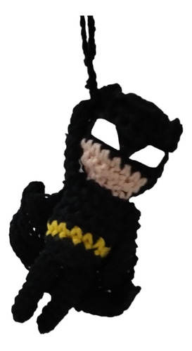 Colgante Para Auto Batman Tejido A Crochet 