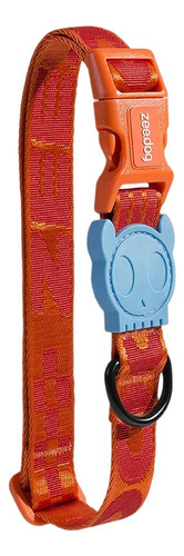 Collar Zeedog Resistente Ultra Premium Perros Small Color Naranja Jacquard Gibson