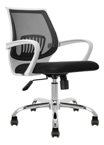 Silla Oficina Blanca Ergonomica Giratoria Apoyo Lumbar Atena