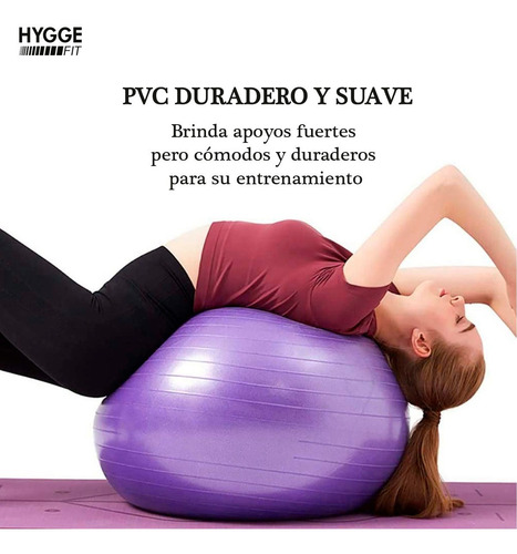 Imagen 4 de 10 de Pelota Esferodinamia 65cm Fitness Pilates Yoga Gym Funcional