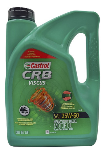 Aceite Multigrado Diesel 25w60 Viscus Castrol 3.78l