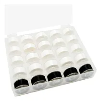 Comprar New Brothread 25pcs 20white+5black 70d\u002F2 (60wt) Hilo De Bob.