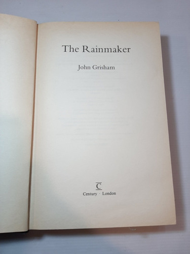 Antiguo Libro The Rainmaker Grisham 1995 1ra Ed Ro 1744