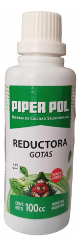 Reductora En Gotas Piper Pol 100cc Hierbas De Calidad