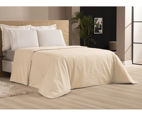 Capa De Edredom King Duvet Zíper 2,50 X 2,70 400 Fios Luxo Cor Marfim