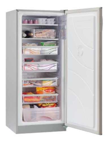 Imagen 2 de 3 de Freezer Vertical Briket Fv 6220 Plateado 226l 220v Bk6220a1