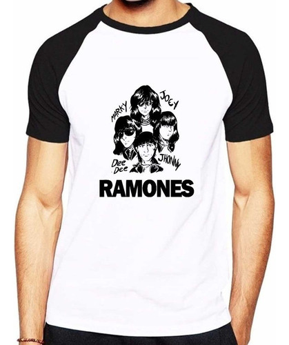 Remera Ranglan Ramones 100% Algodón Calidad Premium 3