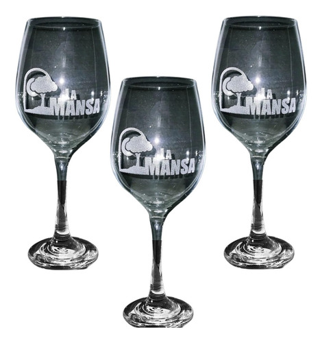 Copon/copa Vino Grabado 490ml, Empresariales, Souvenir X12