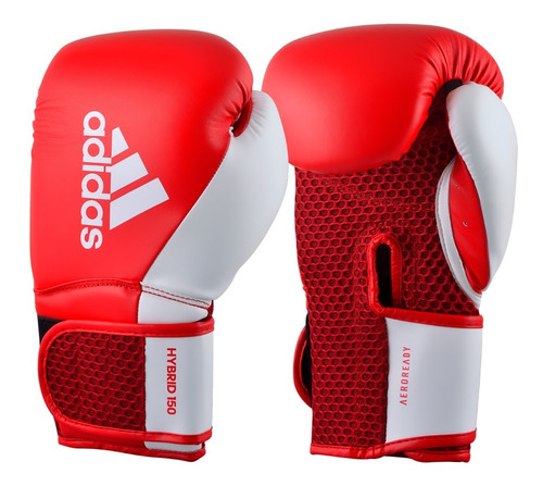 Guante adidas Boxeo Hybrid 150 Rojo Kick Muay Thai Box Cuota