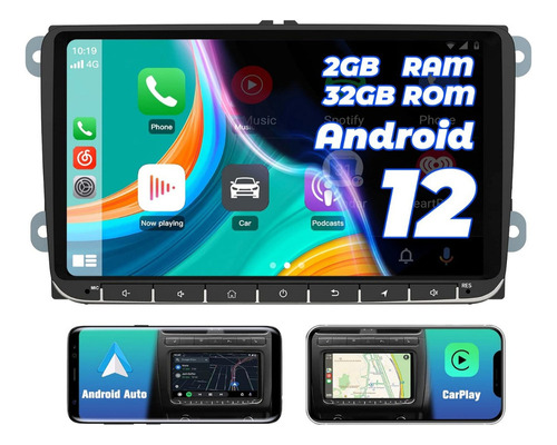 Estéreo Coche Pantalla Android Vw Jetta Vento Golf Polo Bora