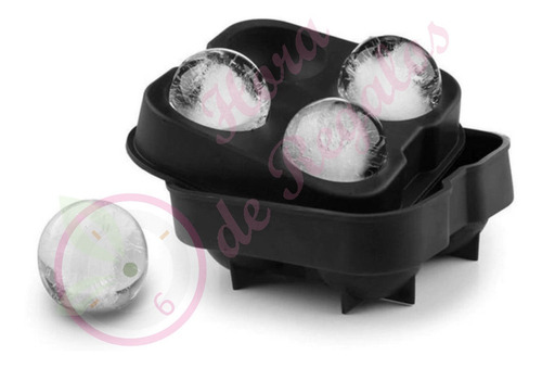 Hielera De Silicona Esfera X4 Cubetera Pelota Bola