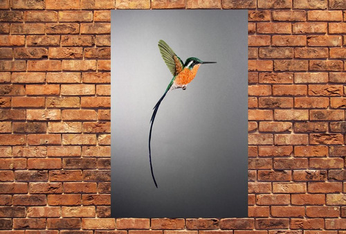 Vinilo Decorativo 30x45cm Pajaro Colibri Ave Natural M7