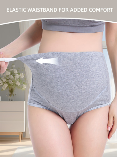 5 Calzoncillos De Algodón Ajustables Para Mujeres Embarazada