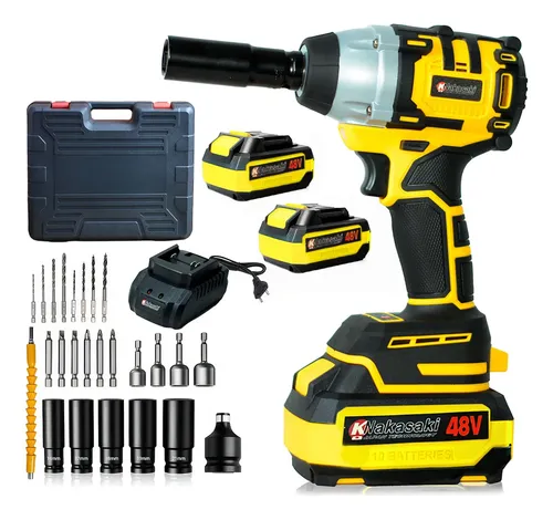 Chave De Impacto 48v Bateria Alta Potencia Nakasaki Brushles