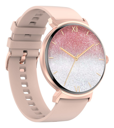 Reloj Inteligente Smartwatch Gold Rose Para Mujer Bluetooth