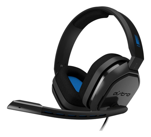Imagen 2 de 3 de Auriculares Gamer Astro A10 Gris Y Azul Ps4