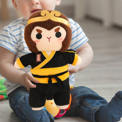 // Conjunto De Bonecas Pretas Com Design Mito Wukong, Cor