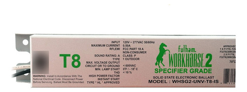 Balasto Lineal T8 De Grado De Especificación , Whsg2-u...