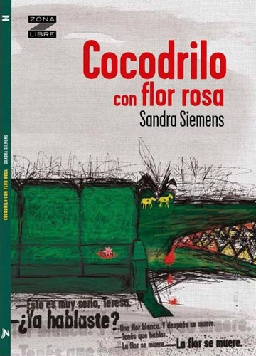 Cocodrilo Con Flor De Rosa - Sandra Siemens