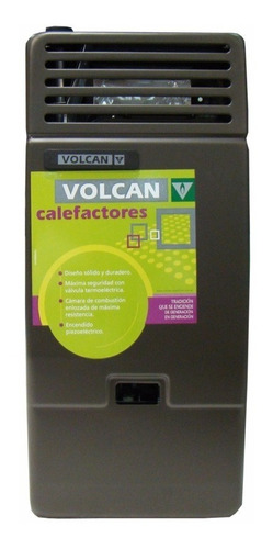 Estufa A Gas Tiro Balanceado Volcan 2000 Kcal 42312vn