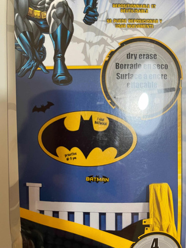 Vinilo Decorativo Batman Batiseñal Viene Con Marcador