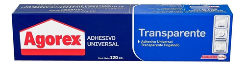 Pegamento Adhesivo De Contacto Transparente Agorex 120 Ml