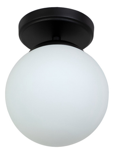 Aplique Para Pared 1 Luz Elyn Negro Apto E27 Led