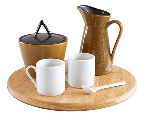Tb Home - Base Giratoria Lazy Susan De Bambú