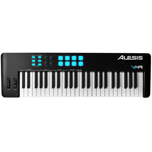 Controlador Midi Usb Alesis V49 Mkii 4 Knobs 8 Pads