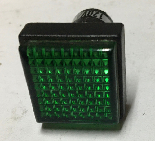 Luz Piloto Verde Cuadrado 2x2cm 120 V