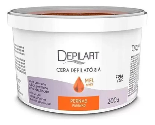 Depilart Cera Depilatória Fria Mel Para Pernas 200g