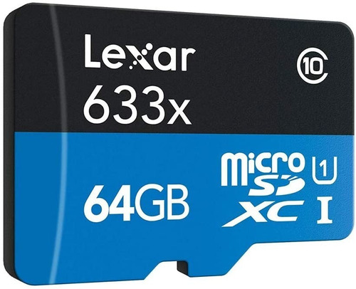 Cartão De Memória Lexar 633x Micro Sd De 64gb 