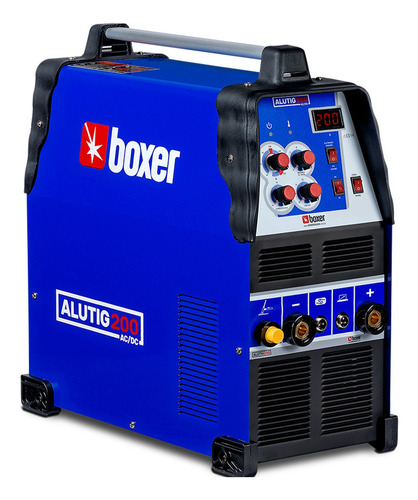 Máquina de solda inverter Boxer AluTIG 200 AC/DC azul e preta 60Hz 110V/220V