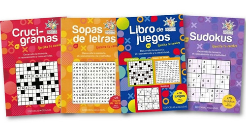 ** Combo 4 Libros Neuronas En Accion ** Juegos Actividades