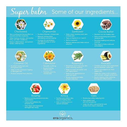 Era Organics Ungüento Para Los Bebés 2 Onzas Crema Orgánica