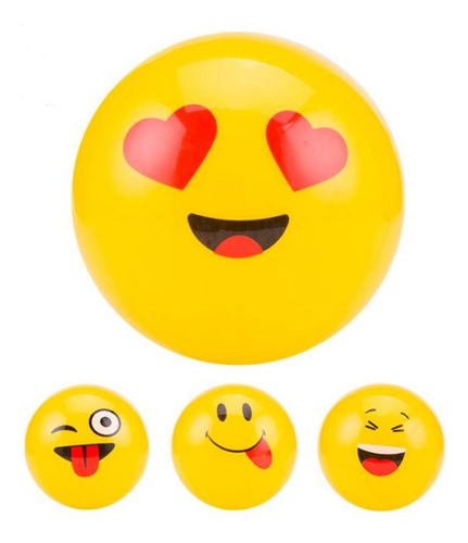 Pelota Saltarina Emoji 22cm 30 Pelotas 