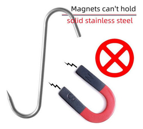 M 10 Ganchos Carnicero Acero Inoxidable Para Colgar